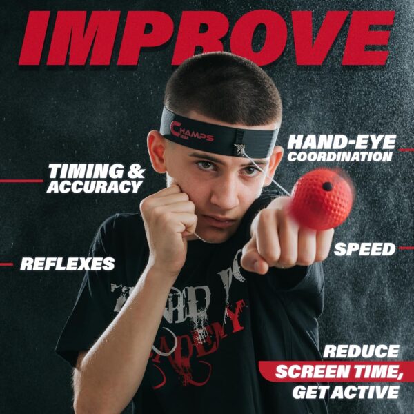 Boxing Reflex Ball Set with Punch Counter App