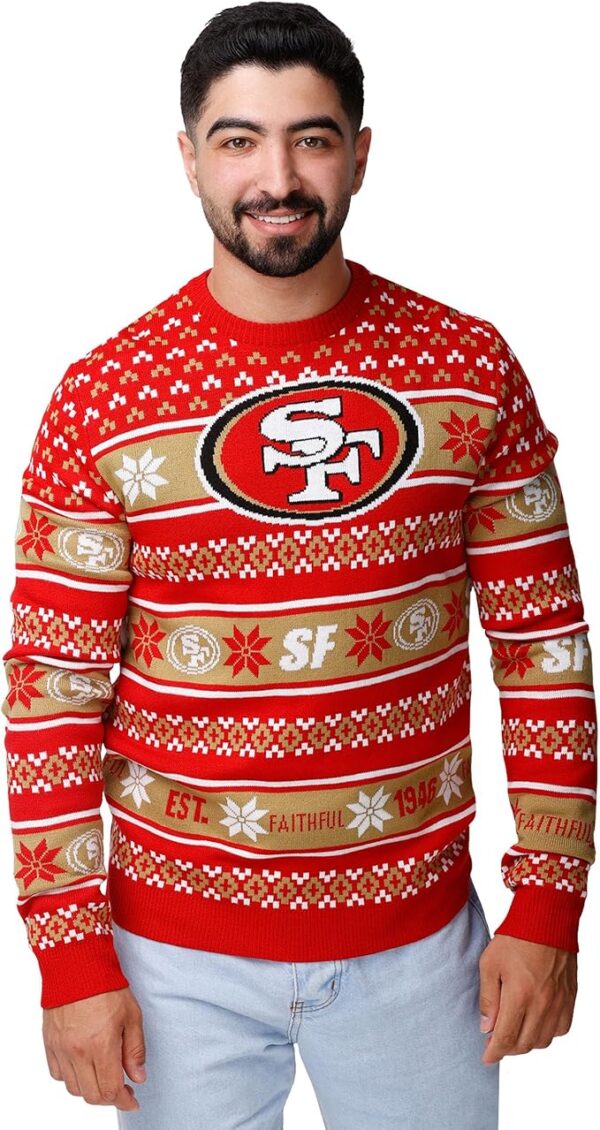 FOCO NFL Team Big Logo Ugly Sweater