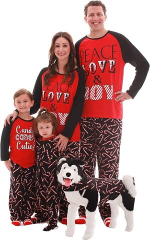 Matching Christmas Pajamas for Family or Couples—Santa’s Squad
