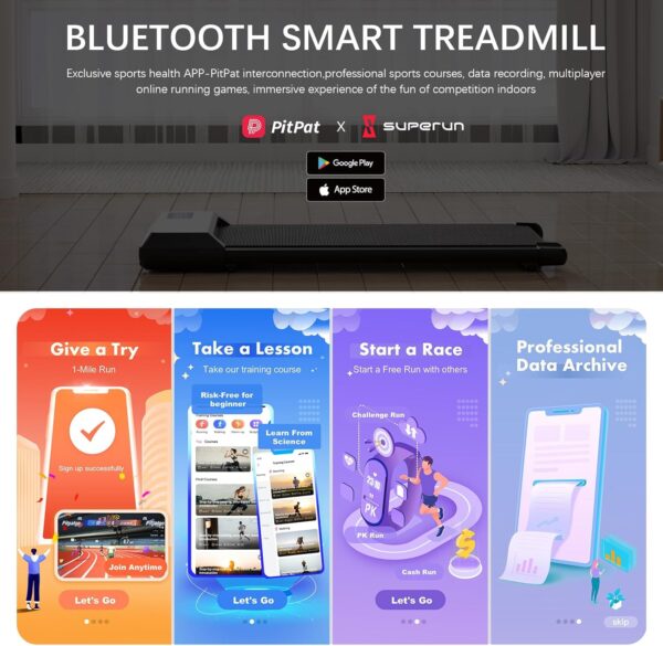 SupeRun Walking Pad Under Desk Treadmill